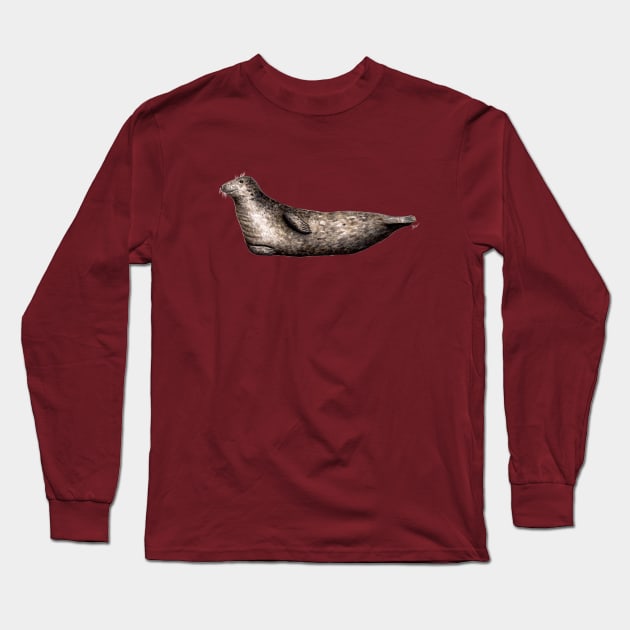 Grey seals Long Sleeve T-Shirt by chloeyzoard